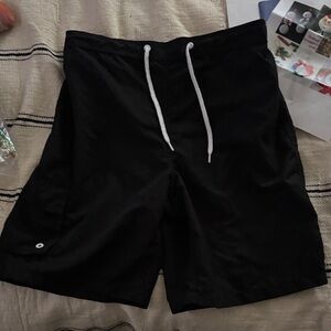 Black Drawstring Shorts